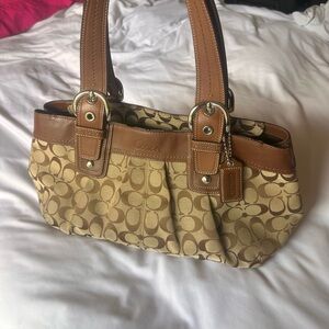 Coach Brown Satchel Shoulder Bag